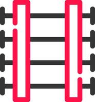 Train Tracks Creative Icon Design vector