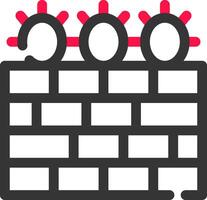 Barbed Wire Creative Icon Design vector