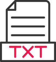 Txt Creative Icon Design vector