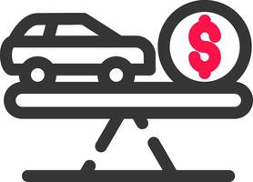 Fair Market Value Creative Icon Design vector