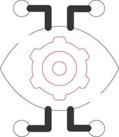 Robotics Eye Creative Icon Design vector