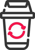 Trash Recycle Creative Icon Design vector