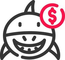 Loan Shark Creative Icon Design vector