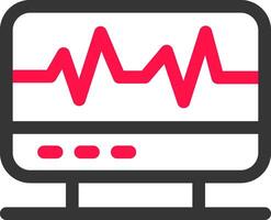 Electrocardiogram Creative Icon Design vector