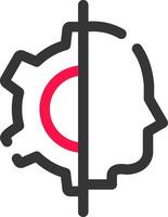 Artificial Intelligence Creative Icon Design vector
