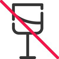 No Wine Creative Icon Design vector