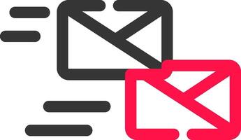 Mass Mailing Creative Icon Design vector