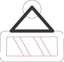 Rearview Mirror Creative Icon Design vector