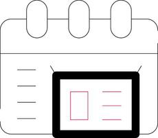 Line Two Color Design vector
