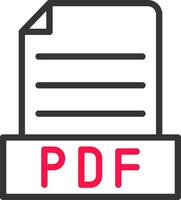 Pdf Creative Icon Design vector
