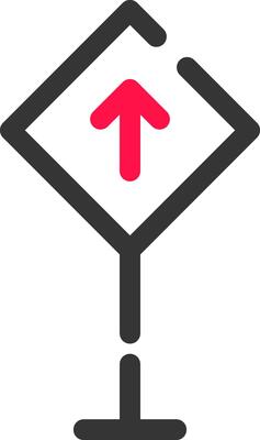 Road Sign Creative Icon Design