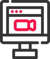 Video Conference Creative Icon Design vector