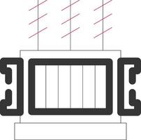 Power Transformer Creative Icon Design vector
