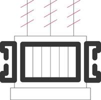 Power Transformer Creative Icon Design vector