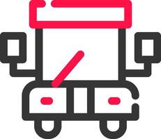 School Bus Creative Icon Design vector