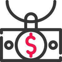 Money Laundering Creative Icon Design vector