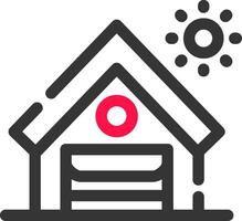 Warehouse Creative Icon Design vector