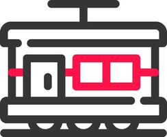 Tram Creative Icon Design vector