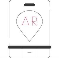 Ar Navigation Creative Icon Design vector