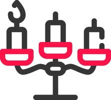 diseño de icono creativo de candelabros vector