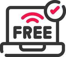 Free Wifi Creative Icon Design vector