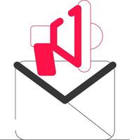 Email Marketing Creative Icon Design vector