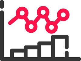 Bar Chart Creative Icon Design vector