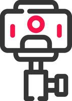 Selfie Stick Creative Icon Design vector
