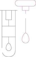 Line Two Color Design vector