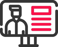 Online Lecture Creative Icon Design vector