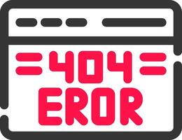 Diseño de icono creativo de error 404 vector