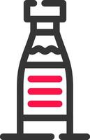diseño de icono creativo de botella de leche vector