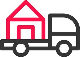 Moving Truck Creative Icon Design vector