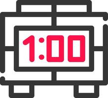 Digital Clock Creative Icon Design vector