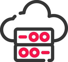 Cloud Data Creative Icon Design vector