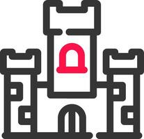 Castle Creative Icon Design vector