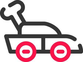 Car Toy Creative Icon Design vector