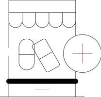 Line Two Color Design vector