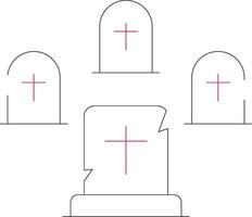 cementerio creativo icono diseño vector