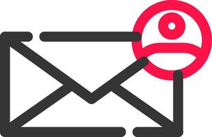 Contact Email Creative Icon Design vector