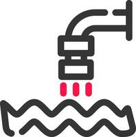 Waste Water Creative Icon Design vector