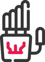 Robot Hand Creative Icon Design vector