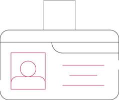 Identification Card Creative Icon Design vector