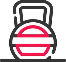 Kettlebell Creative Icon Design vector