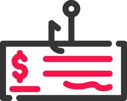 Cheque Fraud Creative Icon Design vector