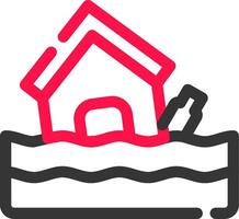 Flood Creative Icon Design vector