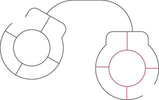 Handcuffs Creative Icon Design vector