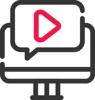 Video Tutorial Creative Icon Design vector