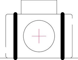 Line Two Color Design vector