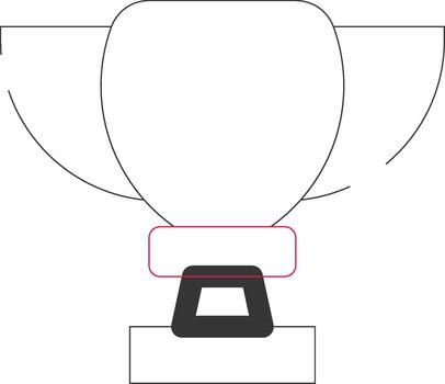 diseño de icono creativo de trofeo vector
